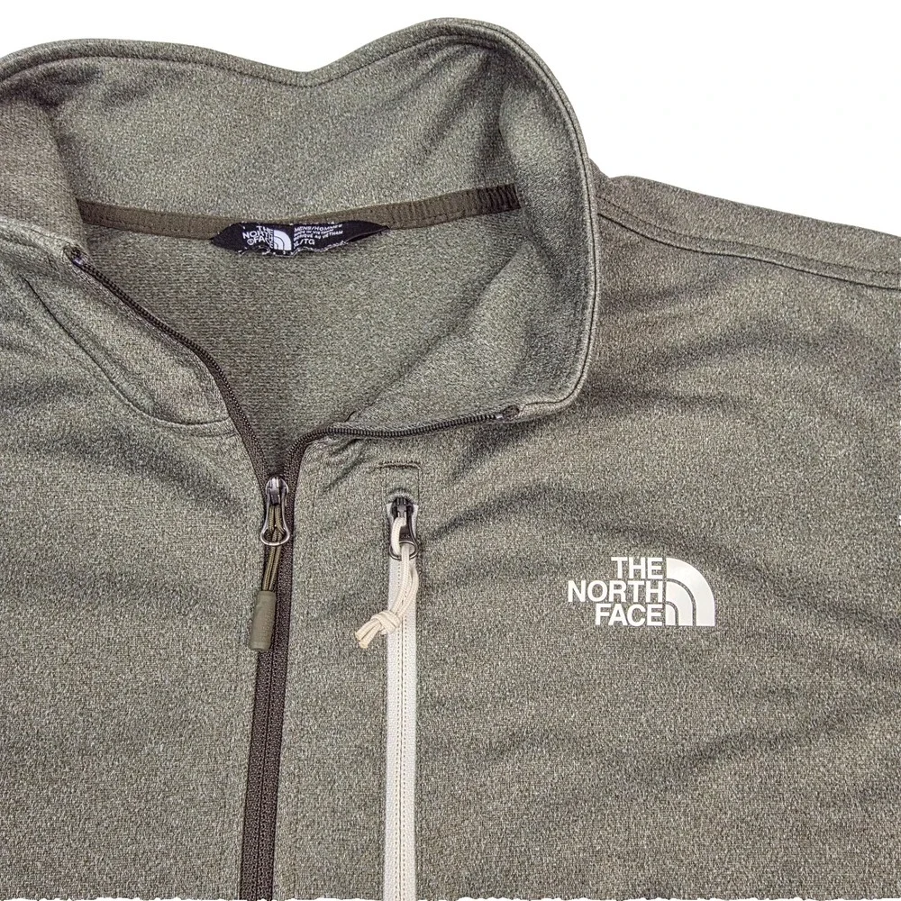 The North Face Pullover Mens XL Gray‎ Quarter Zip Chest Pocket Fleece